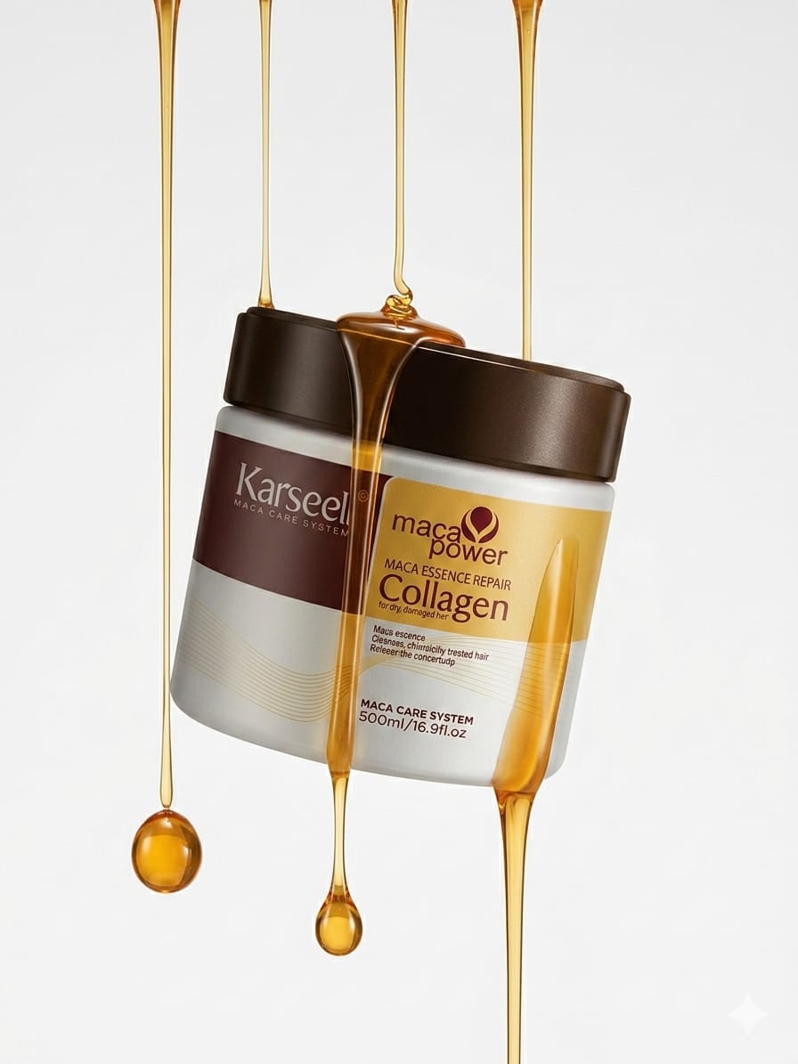 Karseell Maca Power Collagen Hair Mask | Deep Repair for Dry & Damaged Hair | 500ml