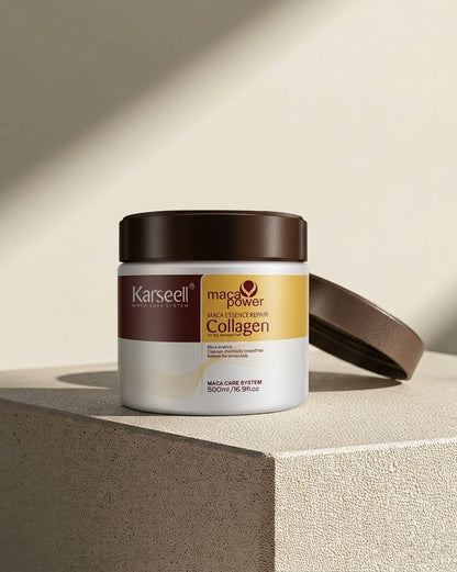 Karseell Maca Power Collagen Hair Mask | Deep Repair for Dry & Damaged Hair | 500ml