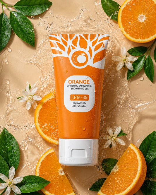 Orange Exfoliating Gel with Vitamin C | Deep Cleansing Face Scrub